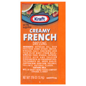 Kraft French Dressing Single Serve, 0.438 Ounce, 200 Per Case