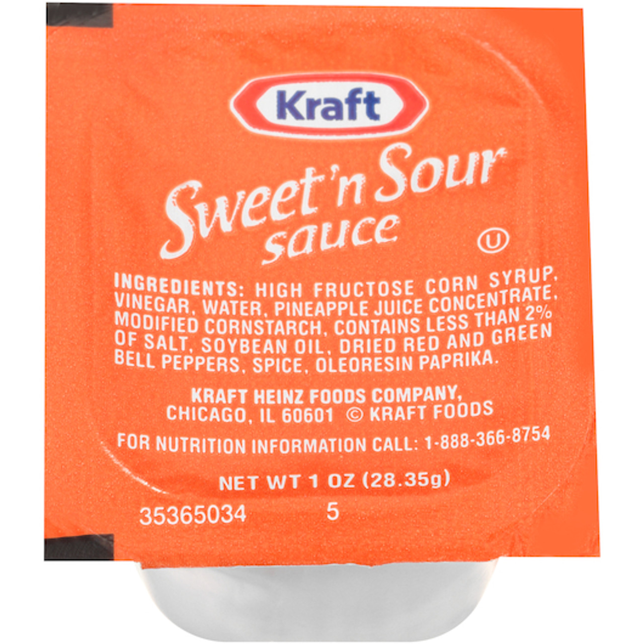 Kraft Sweet n Sour Sauce, 1 ounce, 100 per case