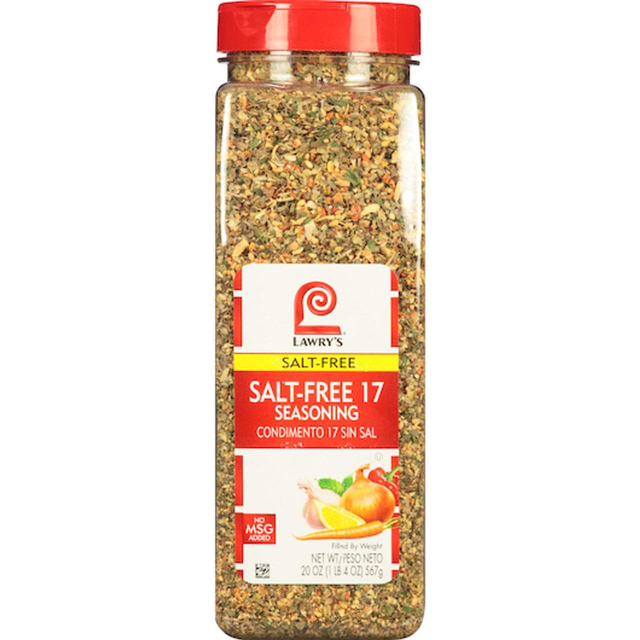 Lawrys Salt Free 17 Seasoning, 20 Ounces, 6 Per Case