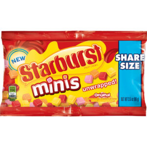 Starburst Minis Share Size, 3.5 Ounces, 15 Per Pack, 6 Per Case
