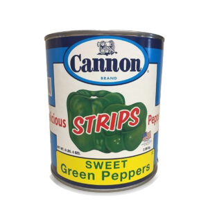 Cannon Green Strip Peppers, 6 Ounce, 6 Per Case