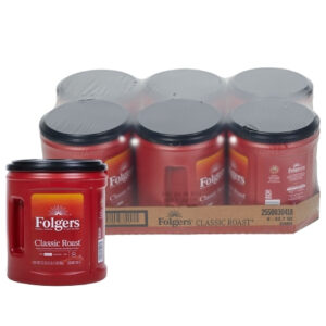 Folgers Classic Roast, 33.7 Ounces, 6 Per Case