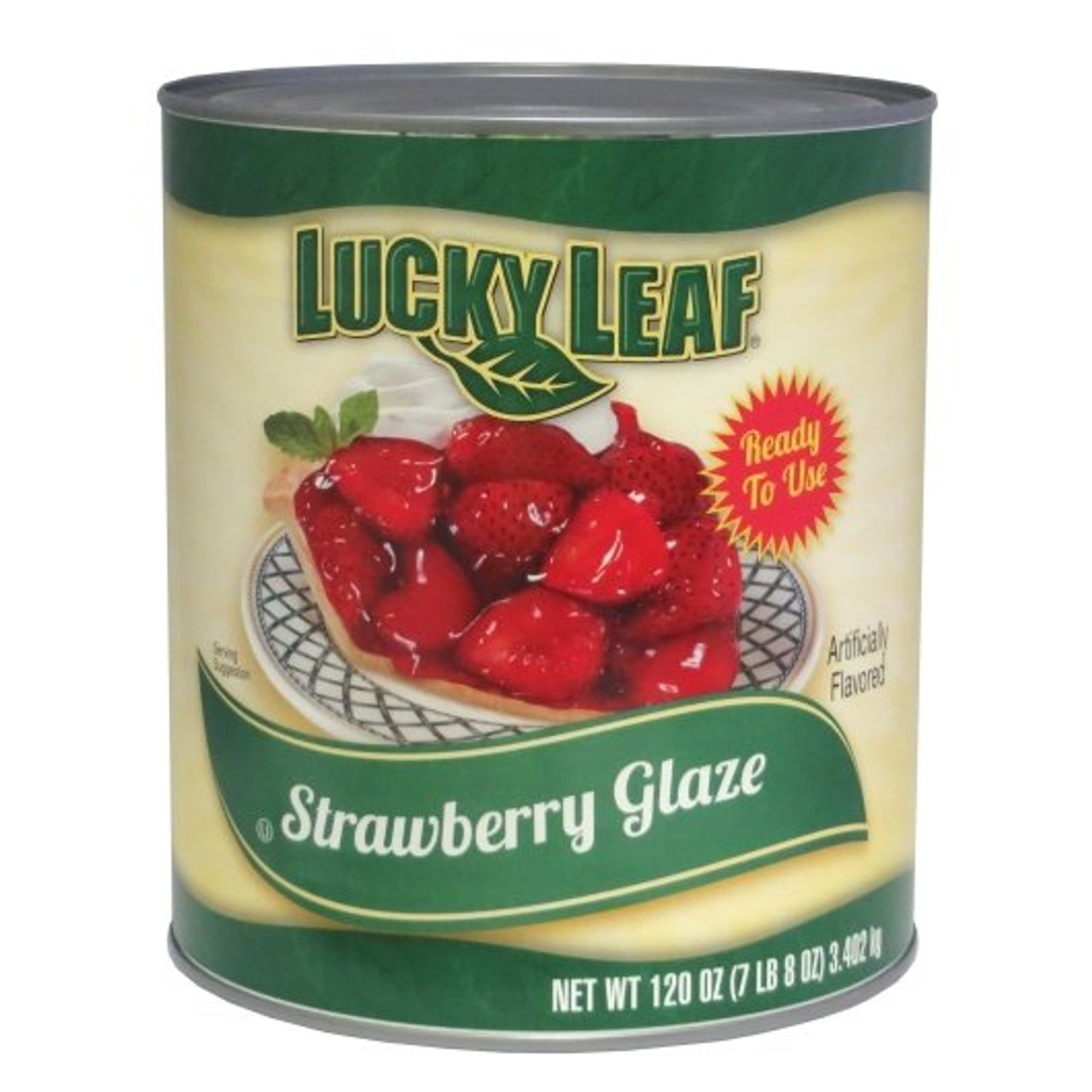 Lucky Leaf Strawberry Glaze, 120 Ounces, 6 Per Case