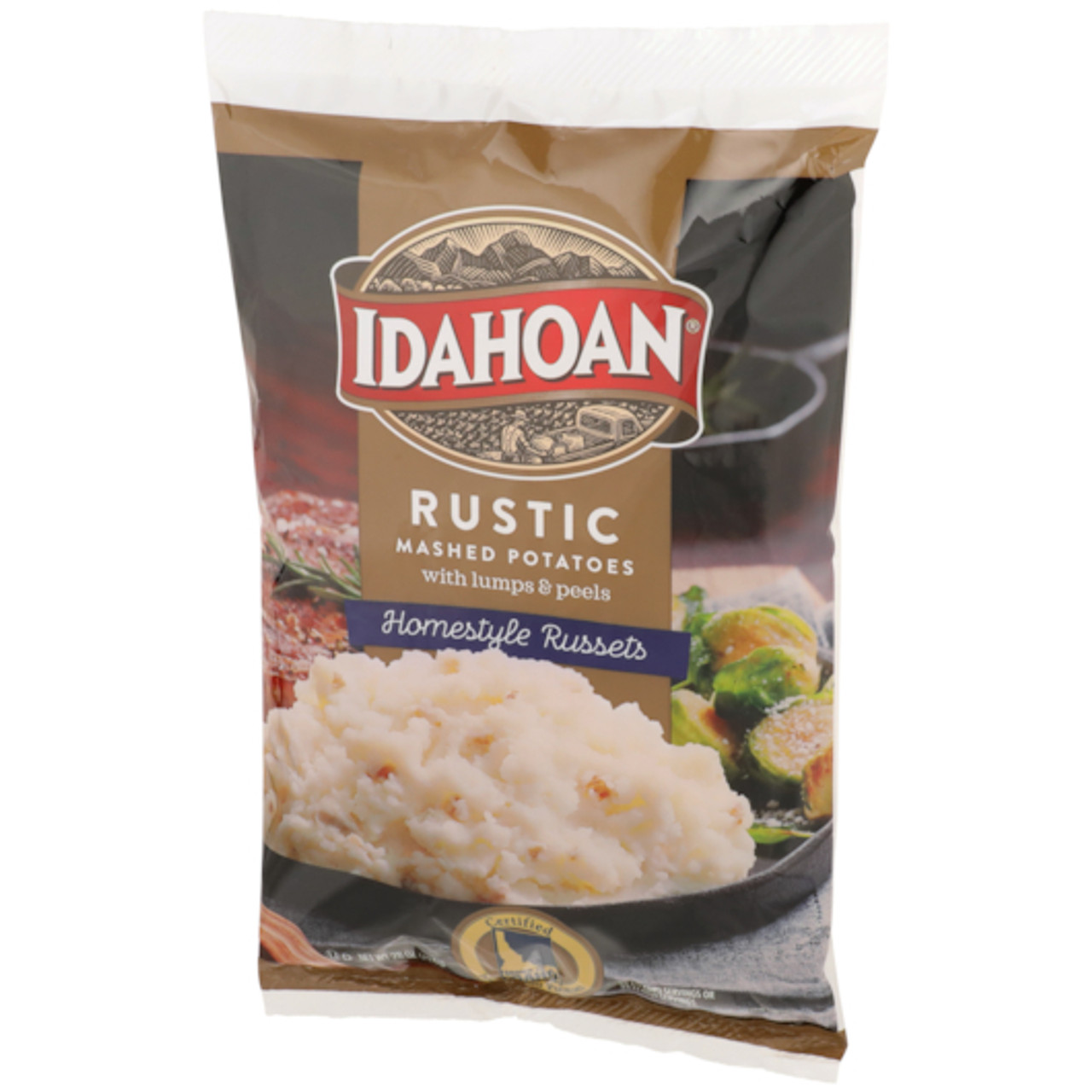 Idahoan Foods Rustic Russets Mashed Potatoes, 28 Ounce, 8 Per Case