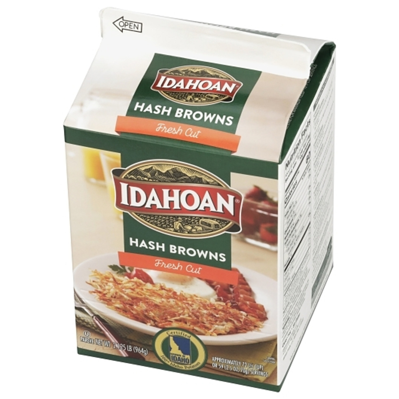 Idahoan Foods Fresh Cut Hash Brown Shreds With Seasoning, 2.12 Pound, 6 Per Case