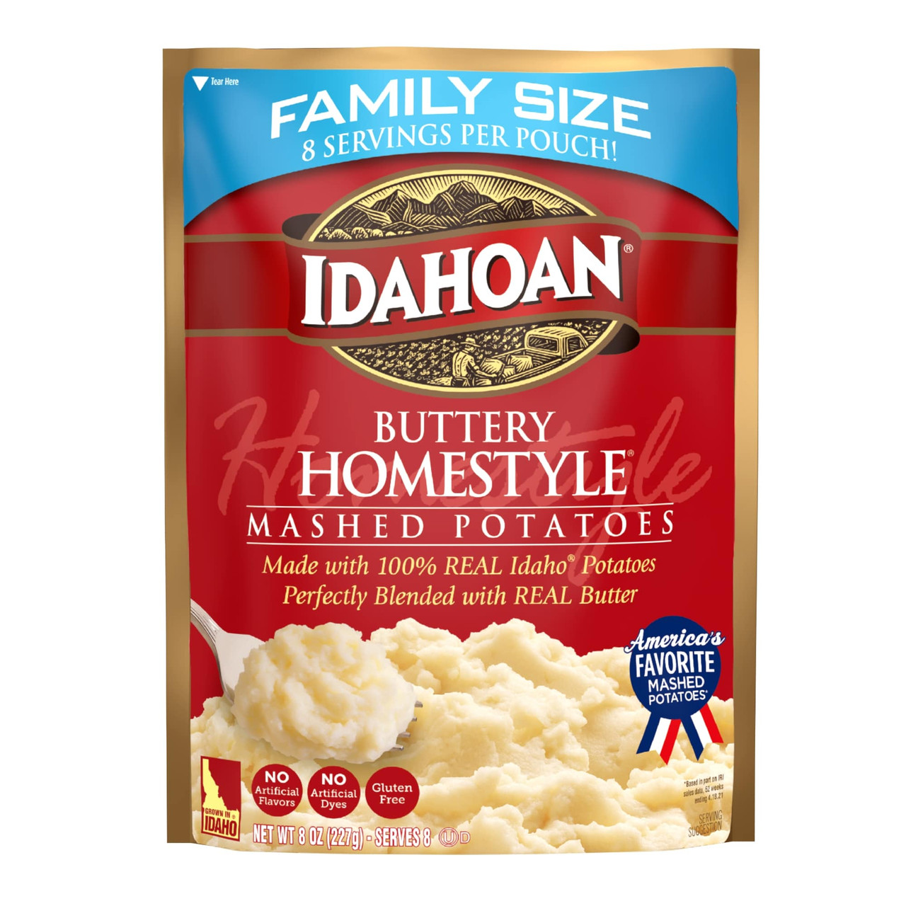 Idahoan Foods Buttery Homestyle® Mashed Potatoes, 8 Ounce, 8 Per Case