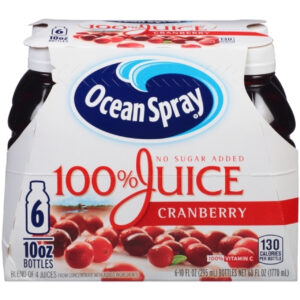 Ocean Spray 100% Cranberry Juice, 60 Fluid Ounces, 4 Per Case