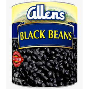 Allen Black Canned Beans, 111 Ounce, 6 Per Case