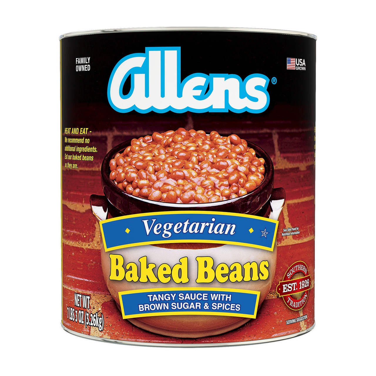 Allen Vegetarian Baked Beans, 115 Ounces, 6 Per Case