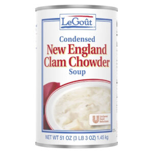 Legout New England Clam Chowder Condensed Soup, 51 Ounces, 12 Per Case