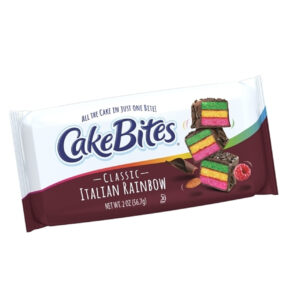 Cakebites Classic Italian Rainbow Cake, 2 Ounce, 96 Per Case