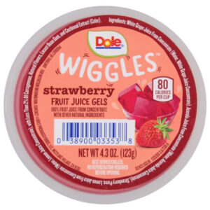 Dole Strawberry Fruit Juice Gel, 4.302 Ounce, 36 Per Case