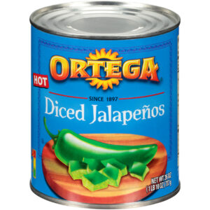 Ortega Diced Jalapeno Peppers, 26 Ounces, 12 Per Case