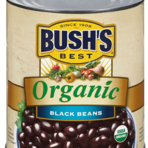 Bush s Best Organic Black Beans, 110 Ounces, 6 Per Case