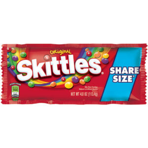 Skittles Tear N Share Original Candy Share Pack, 4 Ounce, 24 Per Box, 6 Per Case