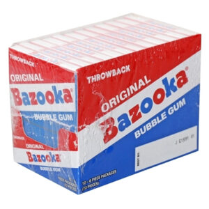 Bazooka Throwback Mini Wallet, 12 Count, 12 Per Case