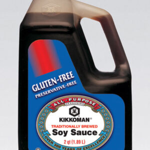 Kikkoman Traditionally Brewed Soy Sauce, 0.5 Gallon, 6 Per Case