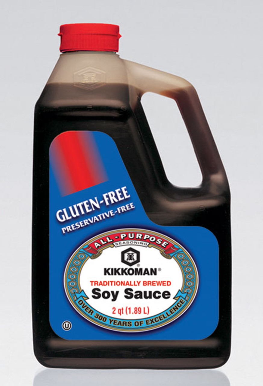 Kikkoman Traditionally Brewed Soy Sauce, 0.5 Gallon, 6 Per Case
