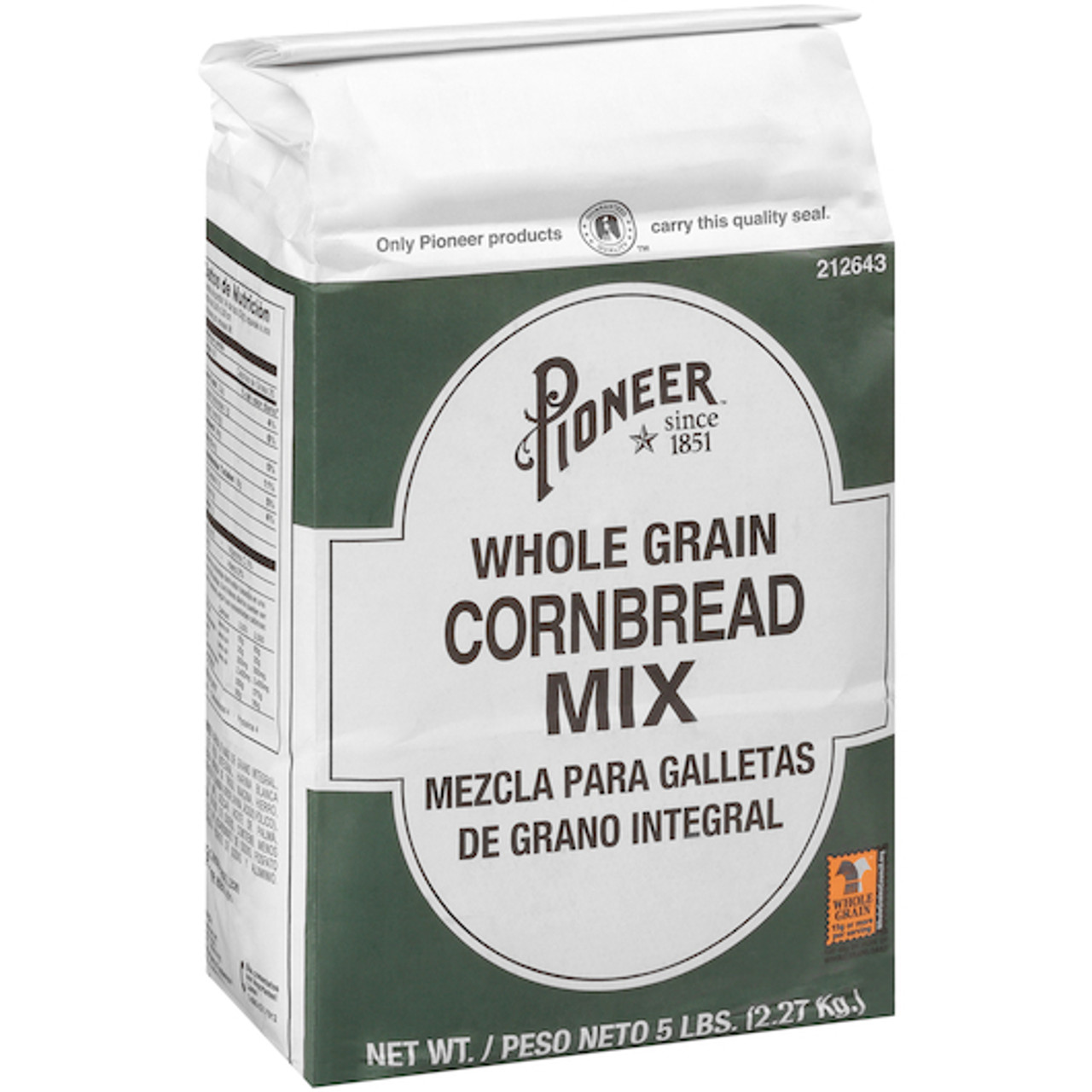 Pioneer Whole Grain Cornbread Mix, 5 Pound, 6 Per Case