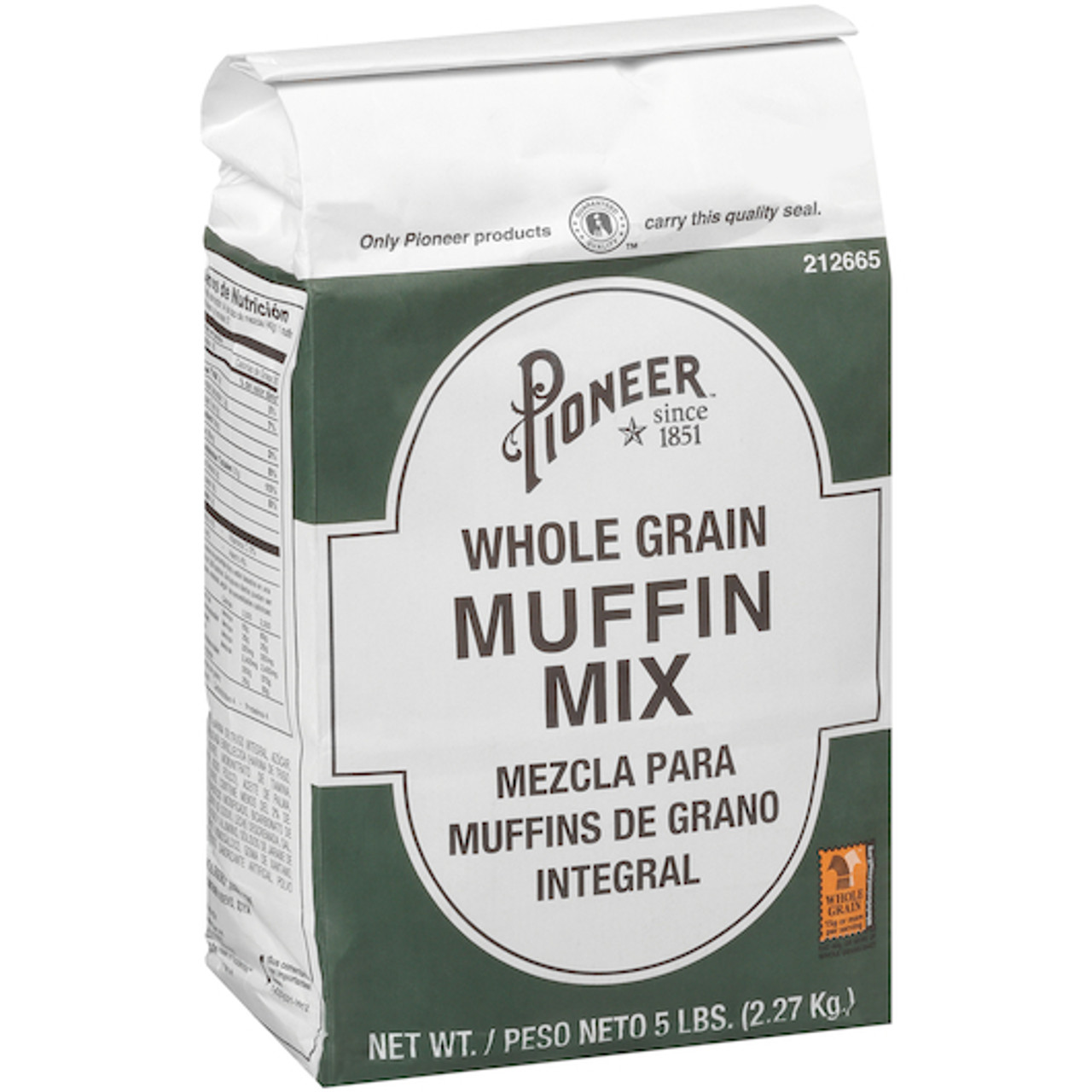 Pioneer Whole Grain Muffin Mix, 5 Pounds, 6 Per Case