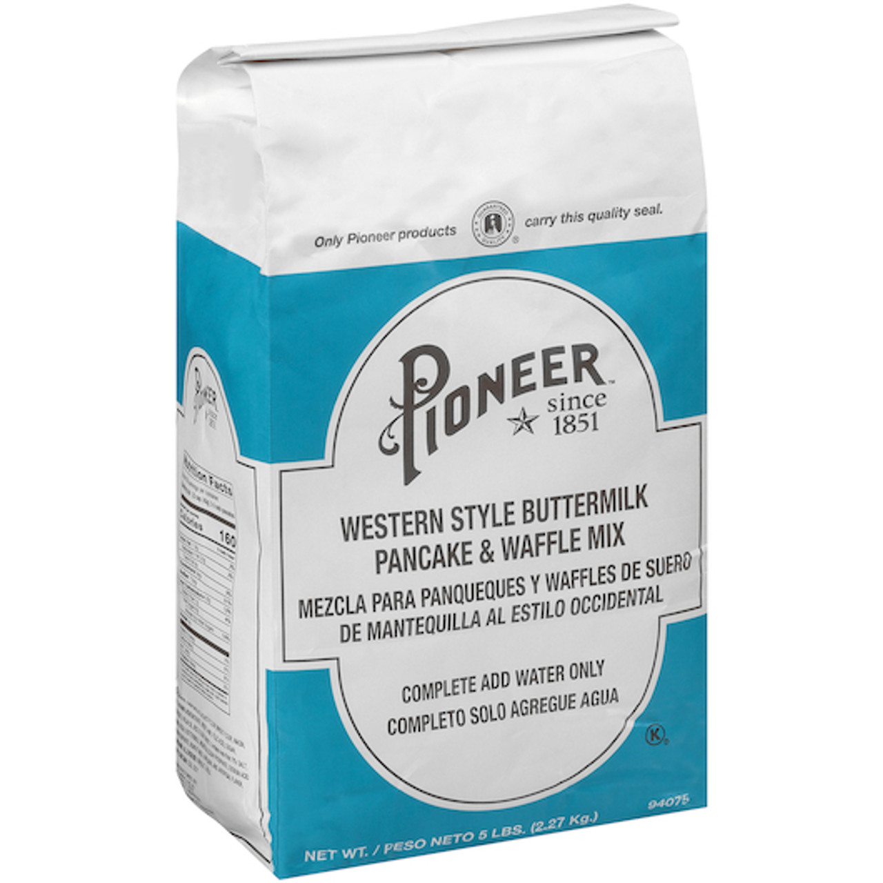 Pioneer Western Style Buttermilk Pancake Mix, 5 Pounds, 6 Per Case