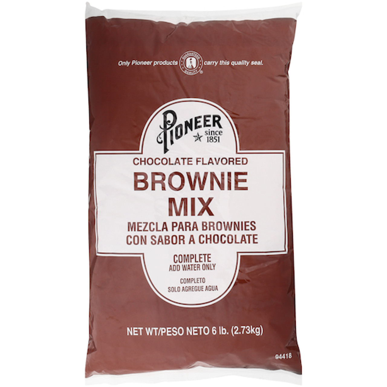 Pioneer Chocolate Brownie Mix, 6 Pound, 6 Per Case