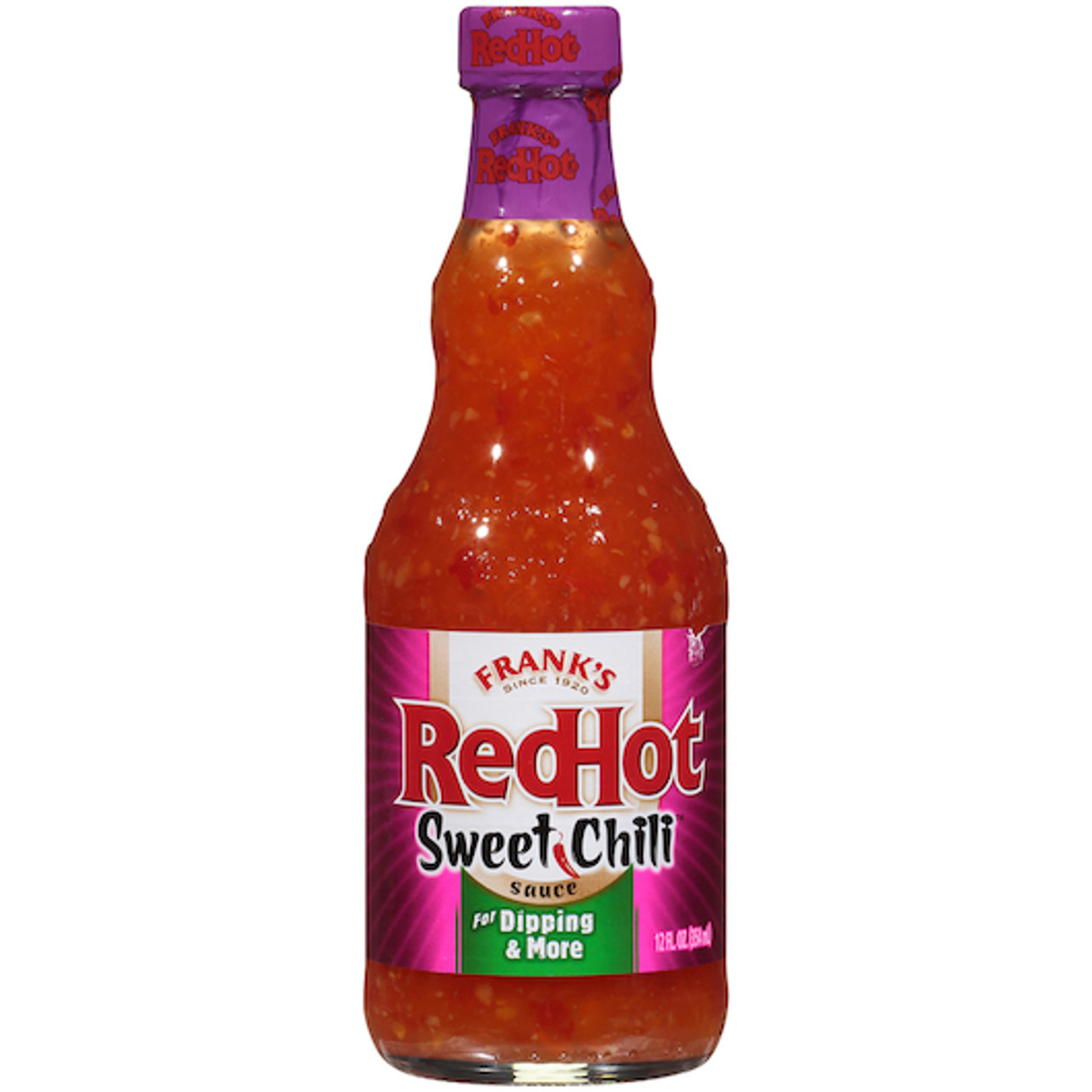 Frank s Redhot Sweet Chili Hot Sauce Bottle, 12 Fluid Ounce, 12 Per Case