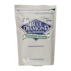 Blue Diamond Blanched Slivered Almonds, 2 Pound -- 4 per case