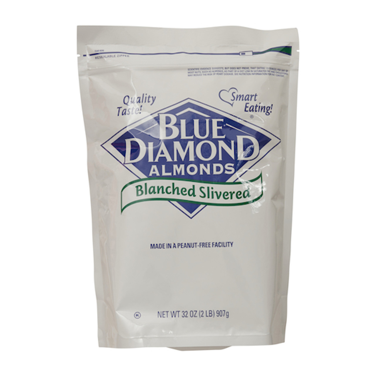 Blue Diamond Blanched Slivered Almonds, 2 Pound -- 4 per case