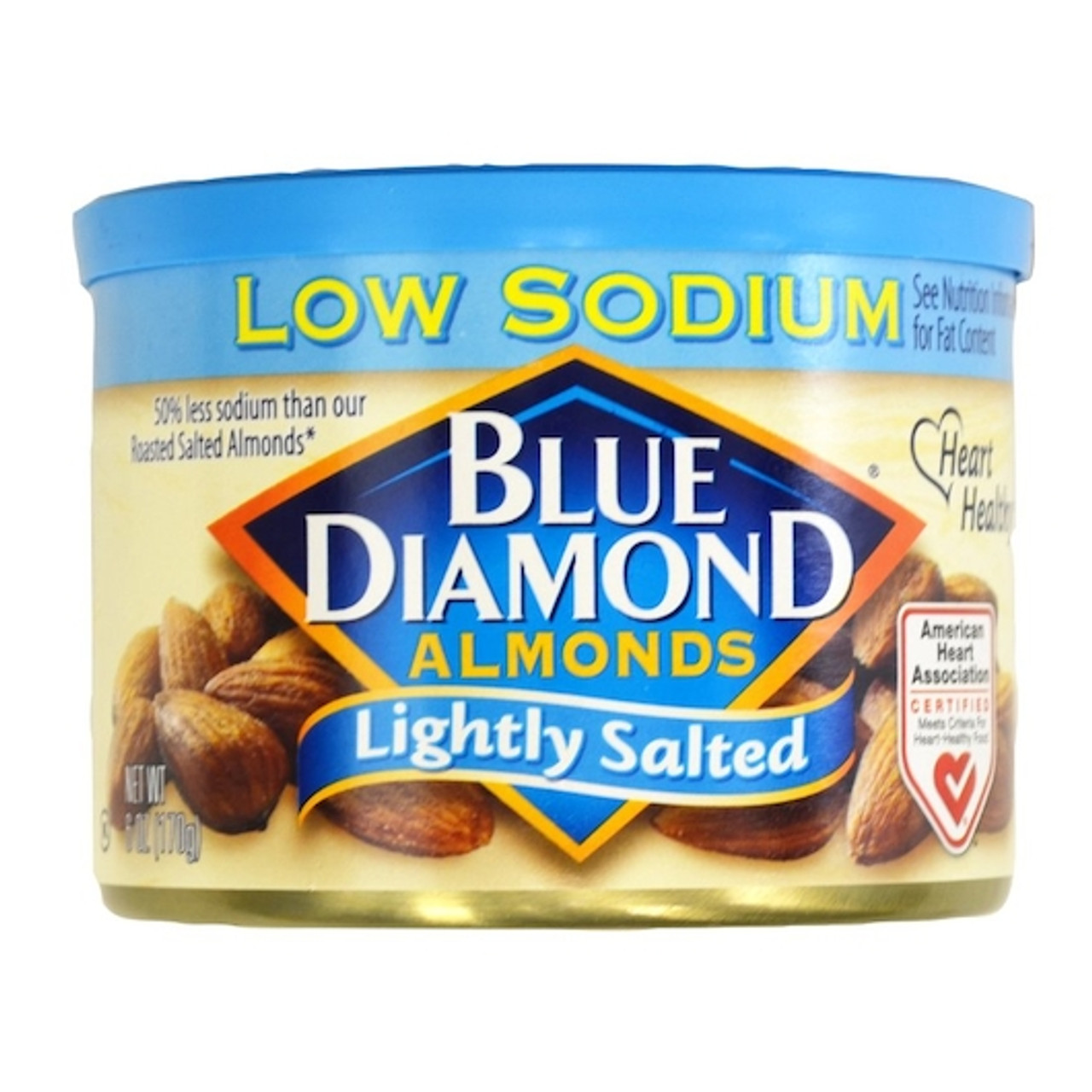 Blue Diamond Lightly Salted Whole Almonds, 6 Ounce, 12 per case