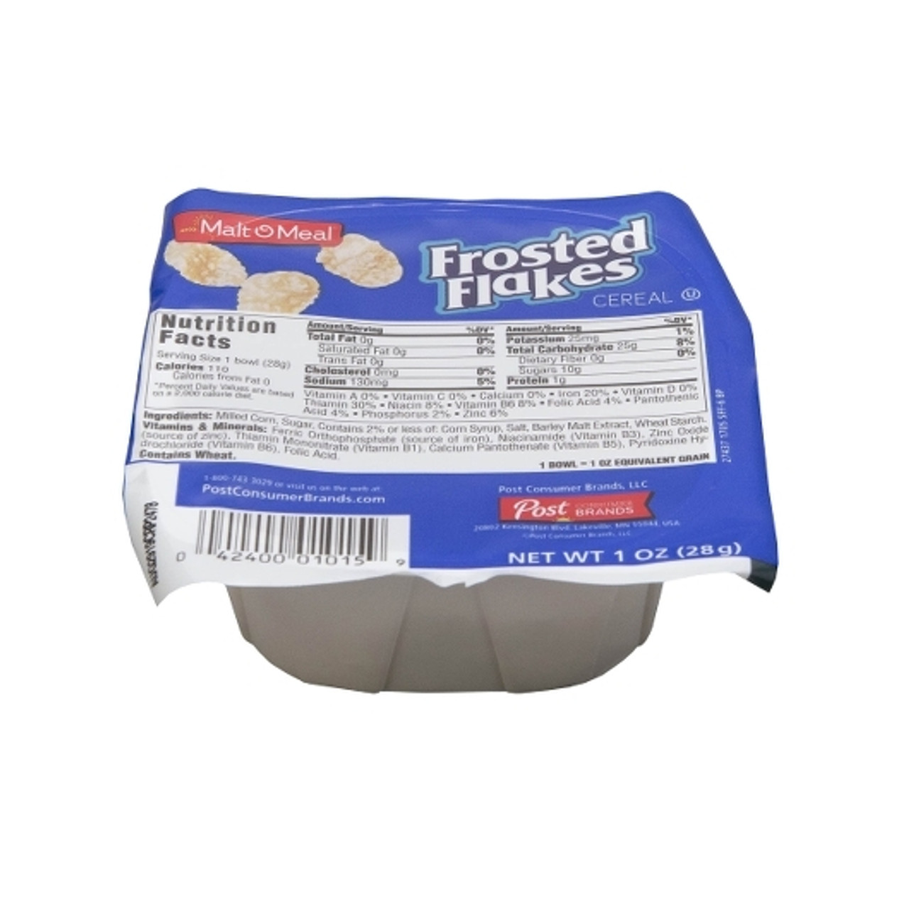 Malt O Meal Frosted Flakes Cereal Portion Bowl, 96 Per Case