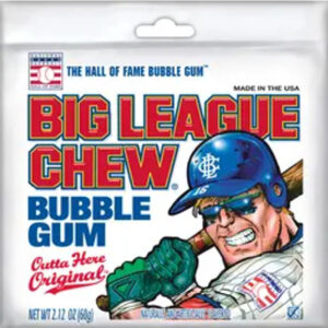Big League Original Chew Bubble Gum,2.12 Ounce, 12 Per Pack, 9 Per Case