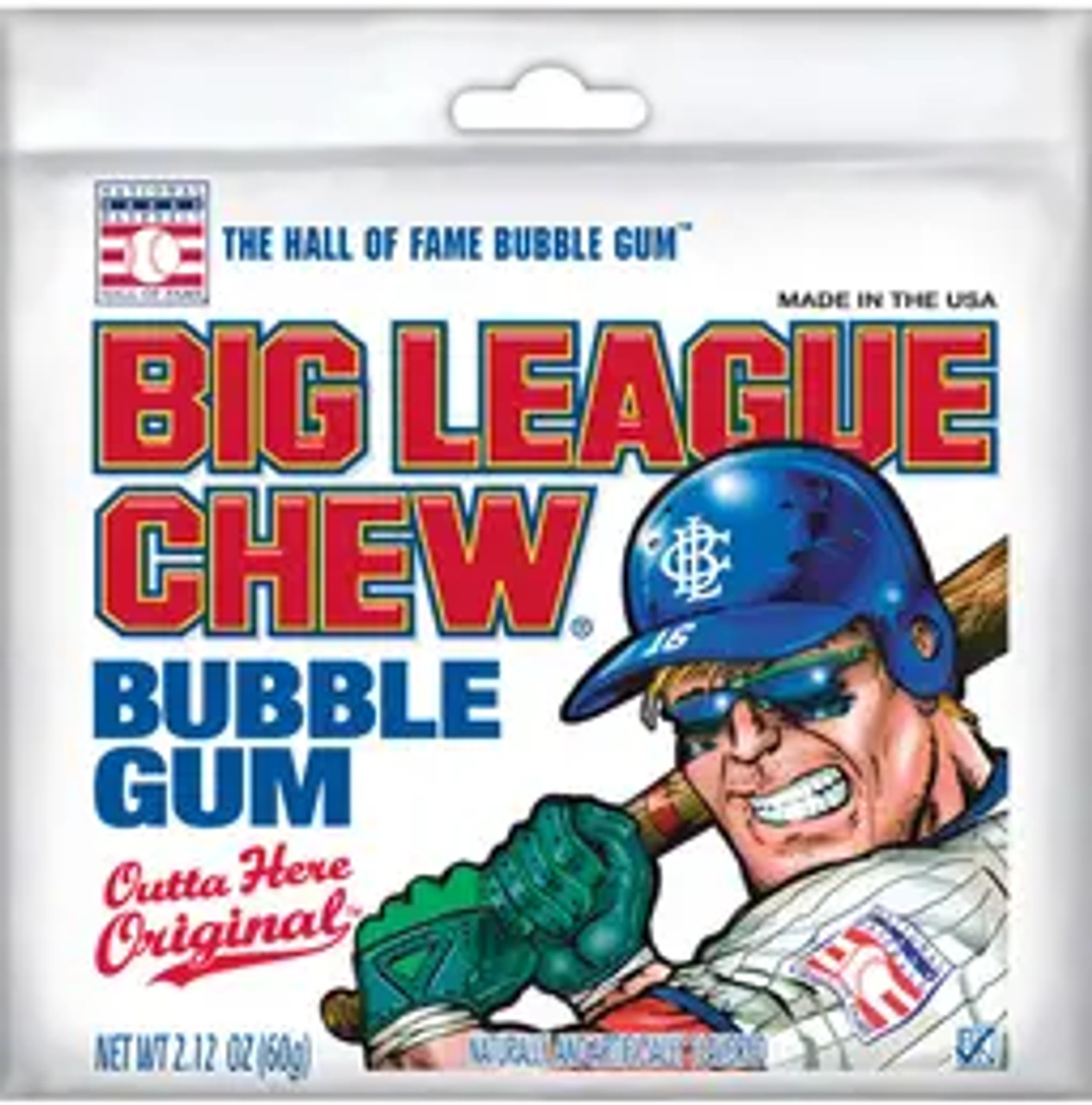 Big League Original Chew Bubble Gum,2.12 Ounce, 12 Per Pack, 9 Per Case