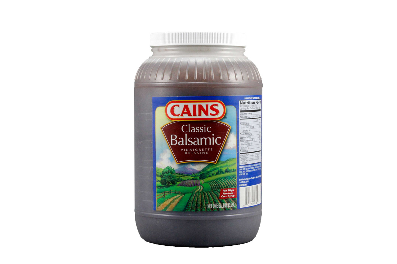 Cains Balsamic Vinaigrette Dressing Bulk, 1 Gallon, 4 Per Case