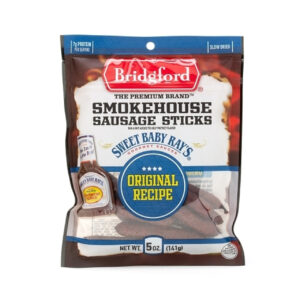 Bridgford Sweet Baby Ray s Smokehouse Sausage Sticks, 5 Ounce, 8 Per Case