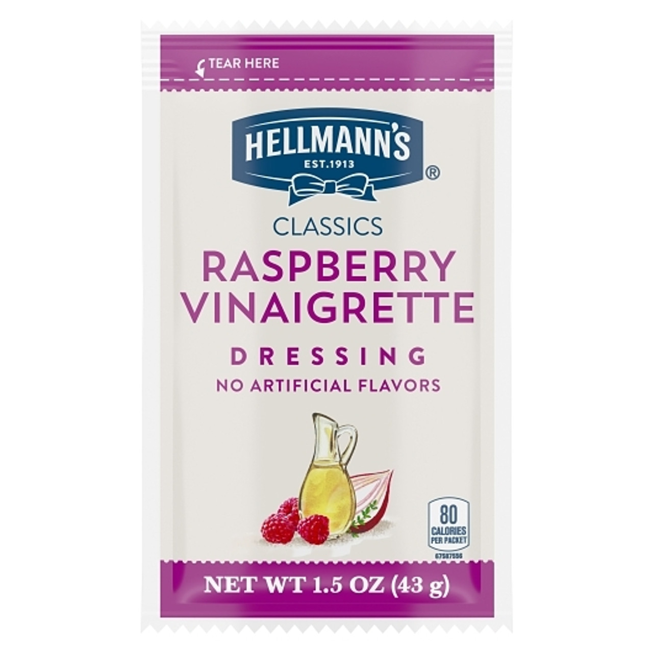 Hellmann s Raspberry Vinaigrette Dressing Single Serve, 1.5 Ounce, 102 Per Case
