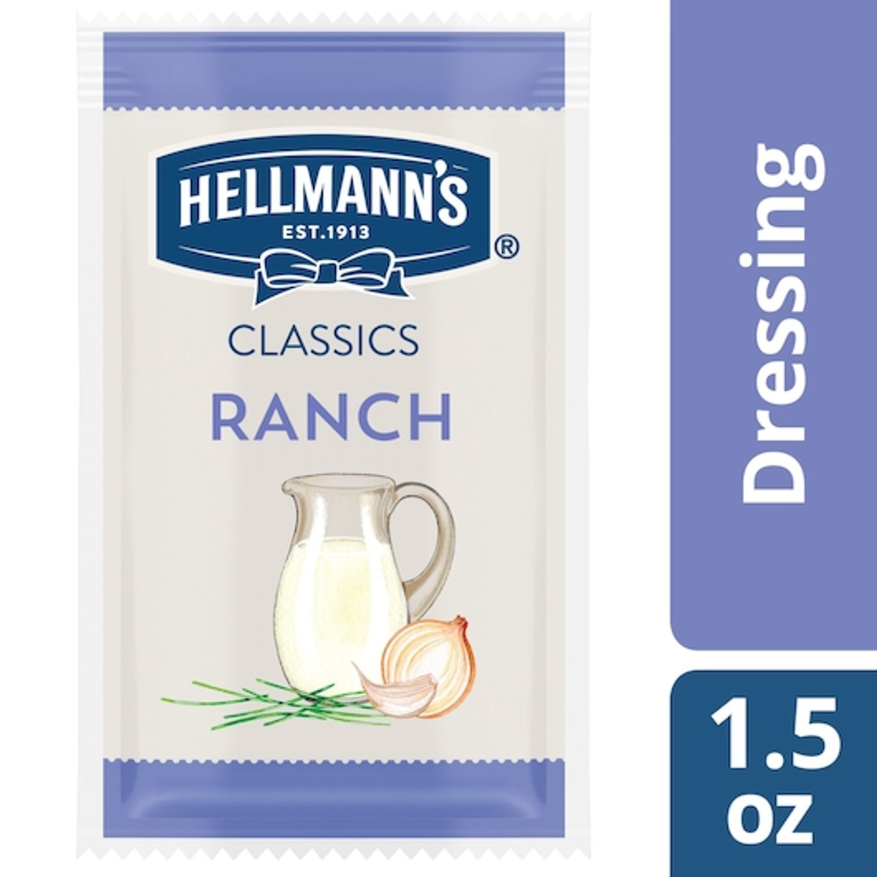 Hellmanns Classics Ranch Salad Dressing, 1.5 Ounce, 102 Per Case