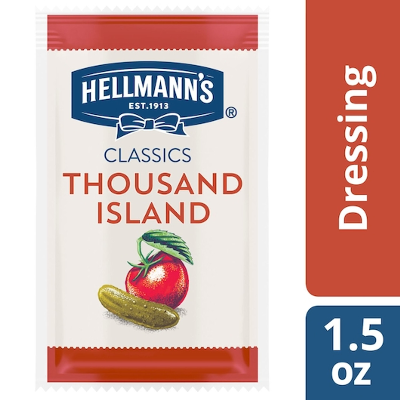 Hellmann s Classics Thousand Island Salad Dressing Single Serve, 1.5 Ounce, 102 Per Case