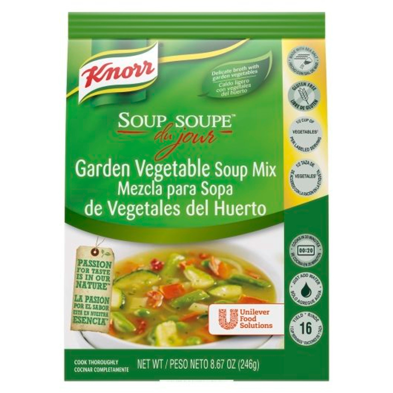 Knorr Soup Du Jour Garden Vegetable Mix, 8.7 Ounces, 4 Per Case