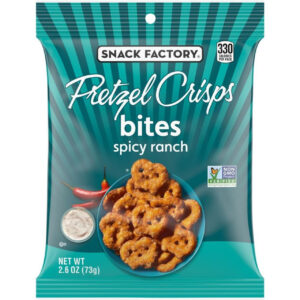 Snack Factory Spicy Ranch Pretzels, 2.6 Ounce, 8 Per Case