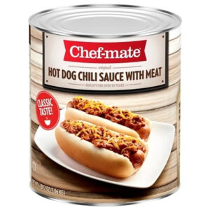 Chef-Mate Hot Dog Chili Sauce With Meat, 107.937 Ounce, 6 Per Case