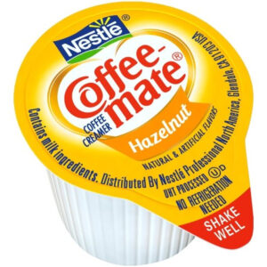 Coffee-Mate Hazelnut Single Serve Liquid Creamer, .375 Ounces - 180 Per Case