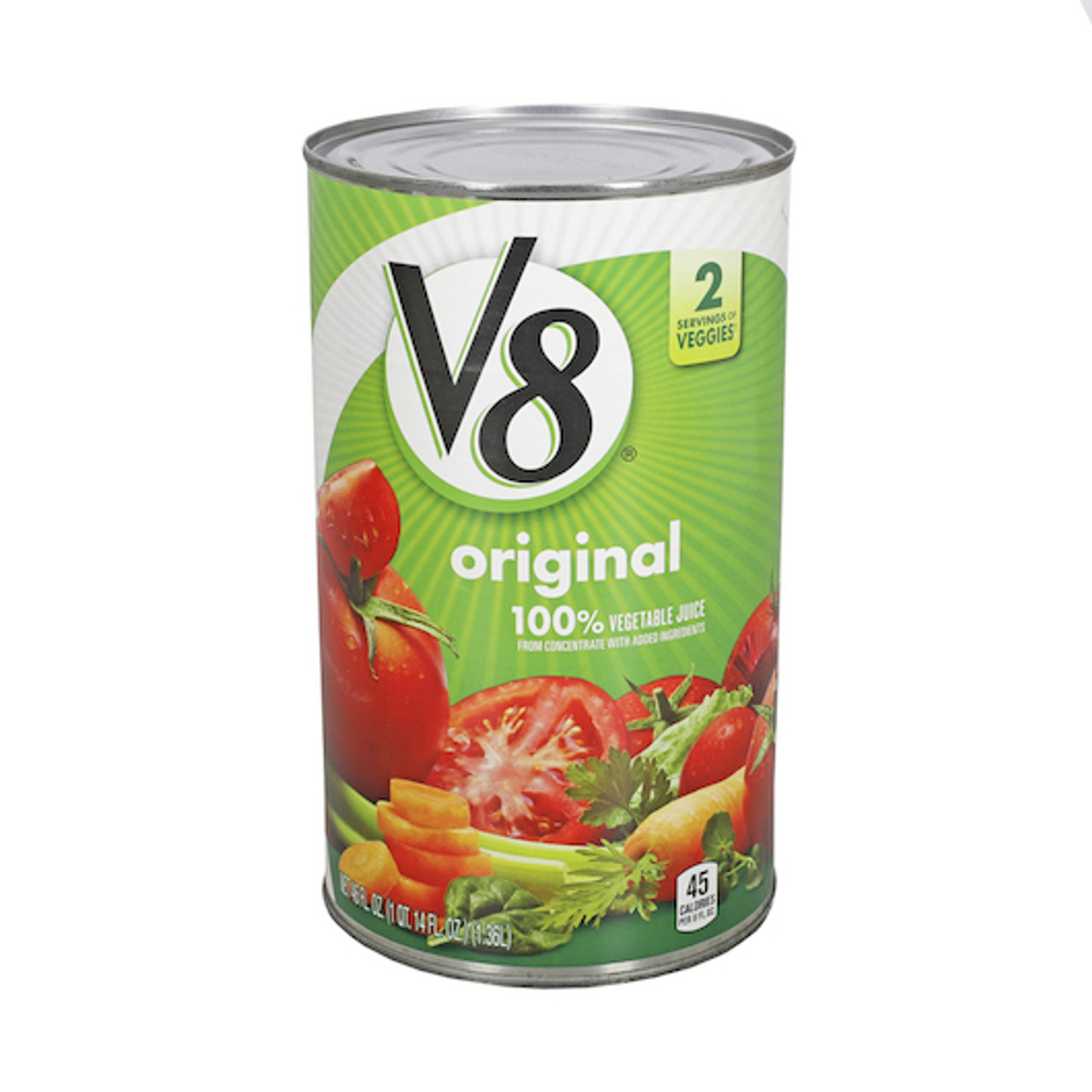 V8 Vegetable Juice, 46 Fluid Ounces, 12 Per Case