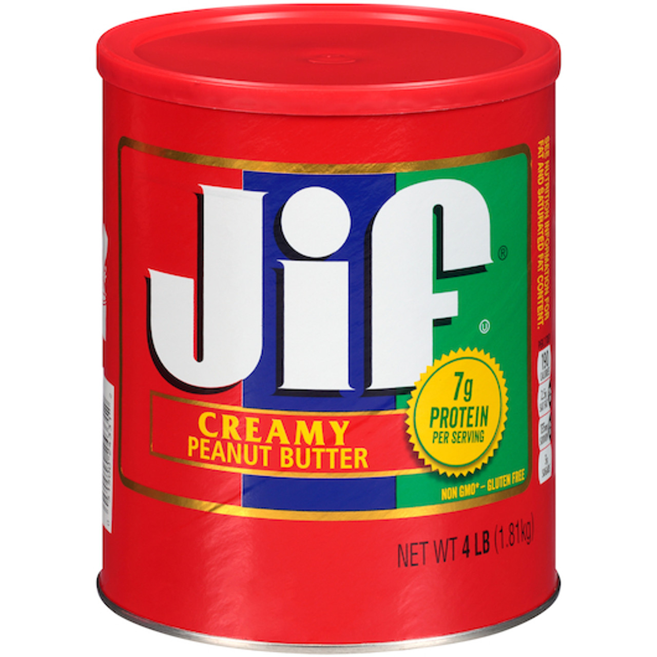 Jif Creamy Peanut Butter Can, 4 Pounds, 6 Per Case