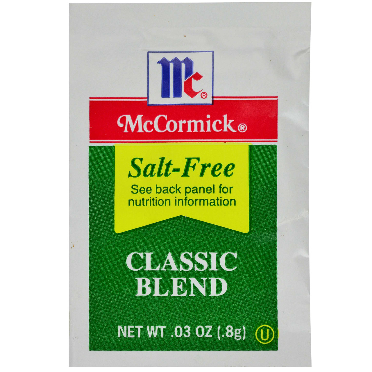 Mccormick Classic Blend Salt Free, 0.88 Gram, 300 Per Box, 1 Per Case