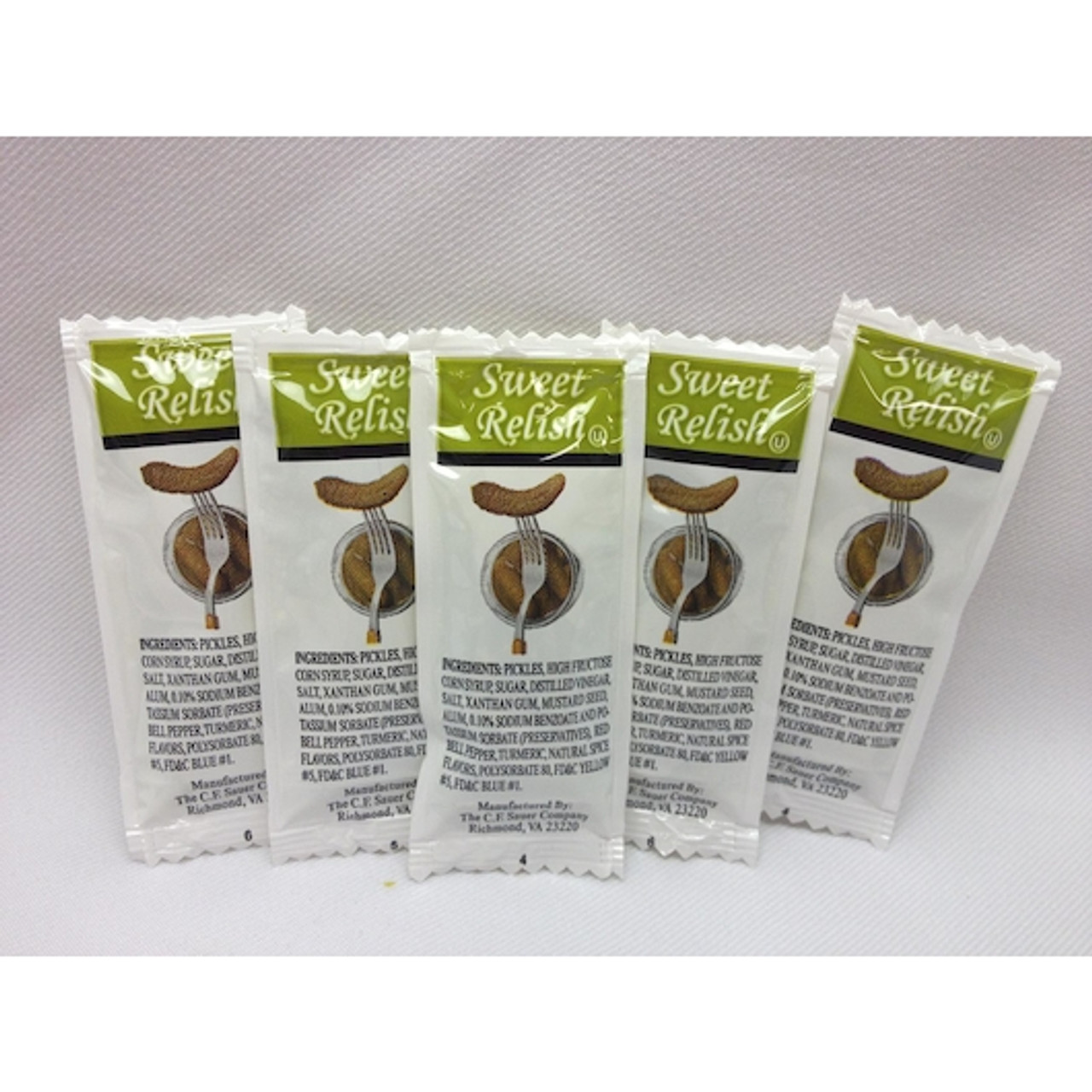 Sauer Sweet Relish Packet, 9 Gram, 200 Per Case