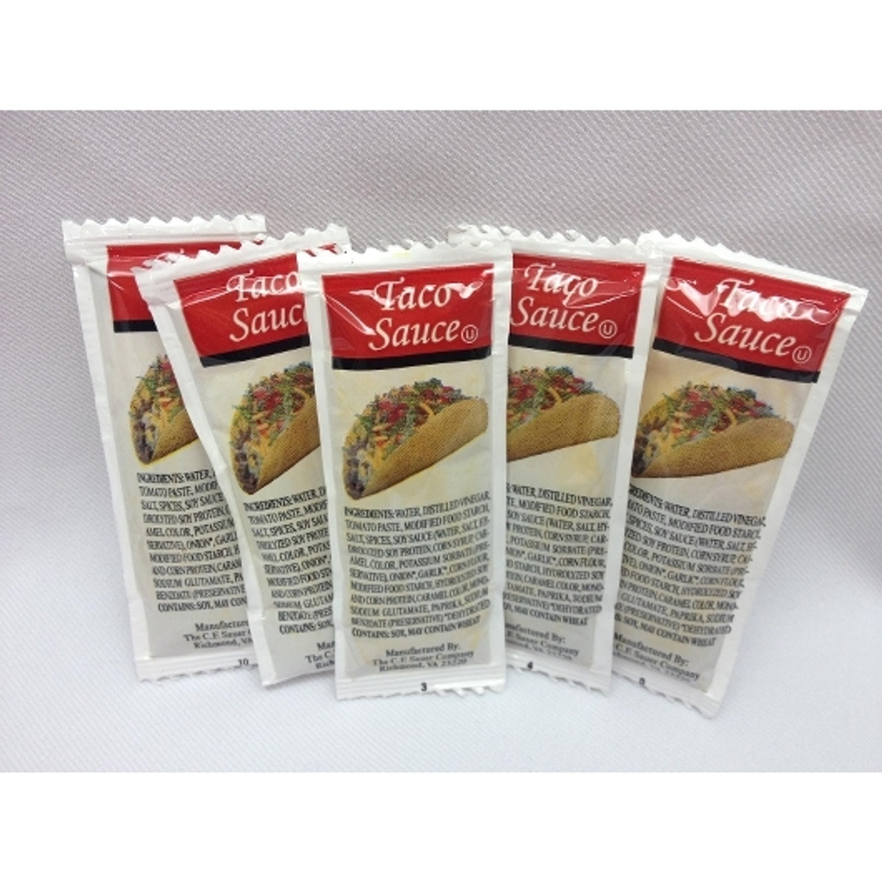 Sauer Taco Sauce, 9 Gram, 200 Per Case