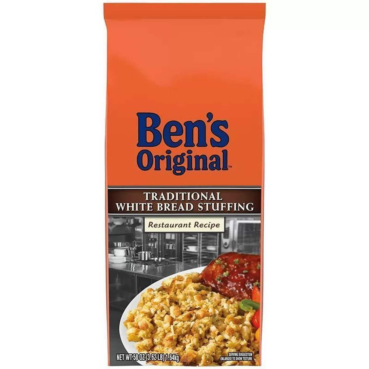 Ben s Original Traditional White Bread Stuffing Mix, 58 Ounces, 6 Per Case