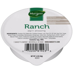 Marzetti Ranch Dipping Dressing Single Serve, 1.5 Ounce, 96 Per Case