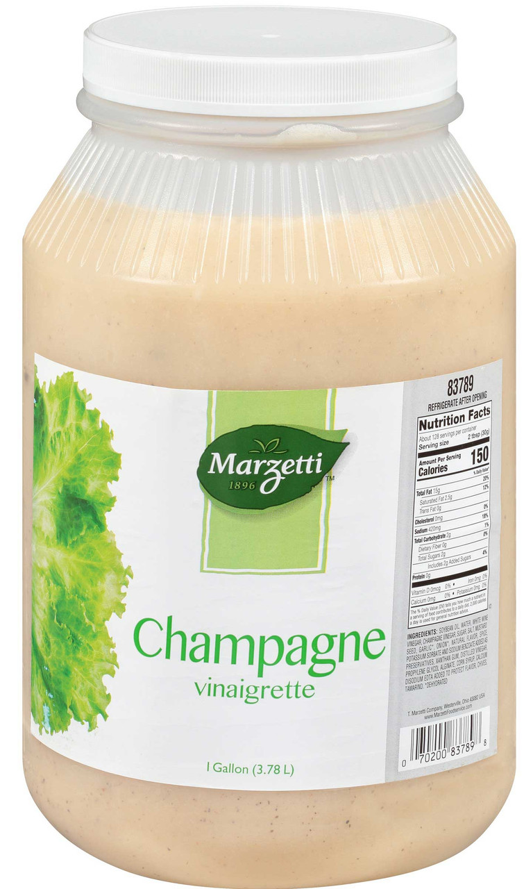 Marzetti Champagne Vinaigrette Dressing Bulk, 1 Gallon, 2 Per Case